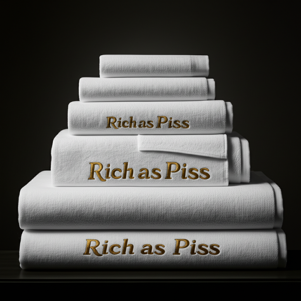 The Rich as Piss Bath Towel Set